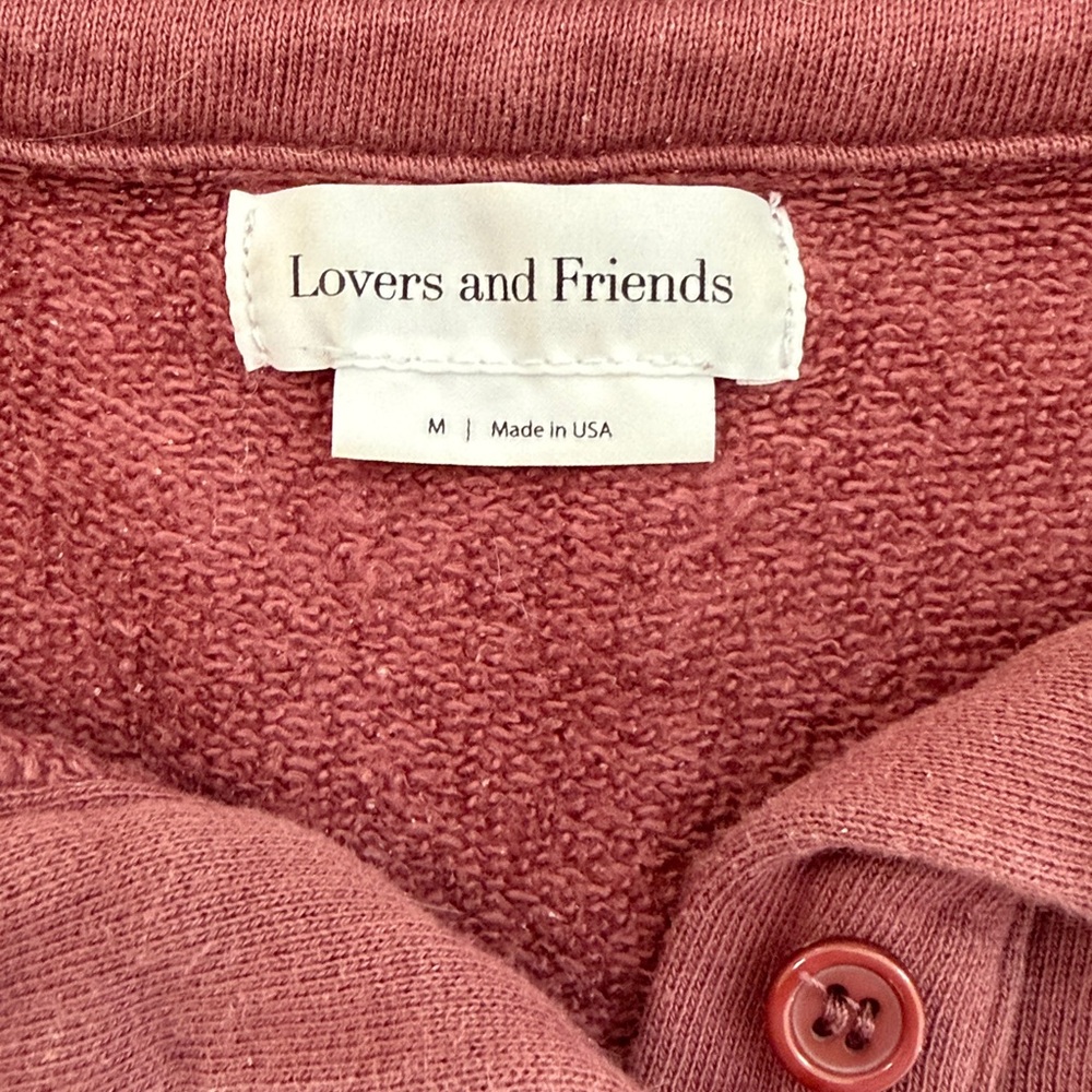 Lovers + Friends Cropped Helena Pullover in Rose Brown - Picture 3 of 3